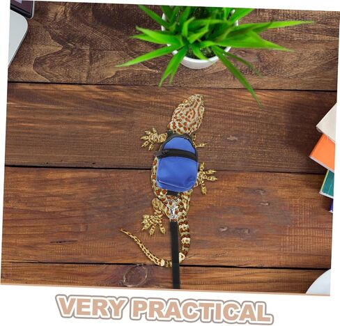 Portable Reptile Leash and Adjustable Backpack for Bearded Dragons and Small Pets Lightweight Harness for Outdoor Activities and Travel Comfortable Fit for Lizard Exploration in Saudi Arabia
