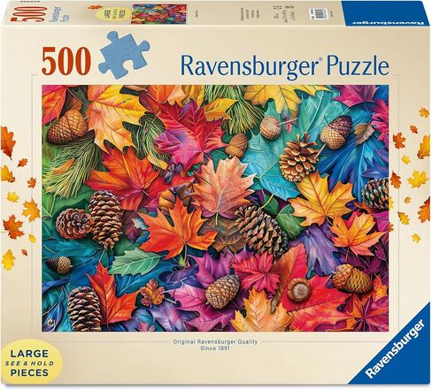Ravensburger Autumn Riches 500 Piece Jigsaw Puzzle | Premium Quality Made in Europe | FSC Certified Materials in Saudi Arabia