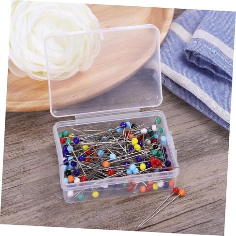 Artibetter 200pcs Glass Head Sewing Pins for Embroidery Floss Eye Needles for Crochet Tools Hat Pins Sewing Crafts in Saudi Arabia