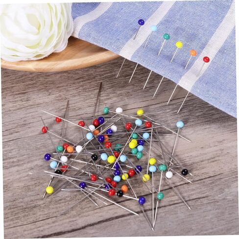 Artibetter 200pcs Glass Head Sewing Pins for Embroidery Floss Eye Needles for Crochet Tools Hat Pins Sewing Crafts in Saudi Arabia