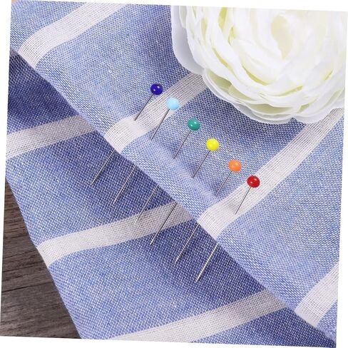 Artibetter 200pcs Glass Head Sewing Pins for Embroidery Floss Eye Needles for Crochet Tools Hat Pins Sewing Crafts in Saudi Arabia