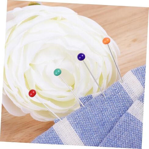 Artibetter 200pcs Glass Head Sewing Pins for Embroidery Floss Eye Needles for Crochet Tools Hat Pins Sewing Crafts in Saudi Arabia
