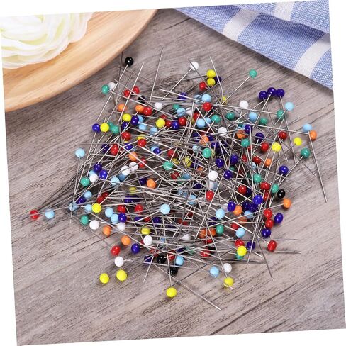 Artibetter 200pcs Glass Head Sewing Pins for Embroidery Floss Eye Needles for Crochet Tools Hat Pins Sewing Crafts in Saudi Arabia