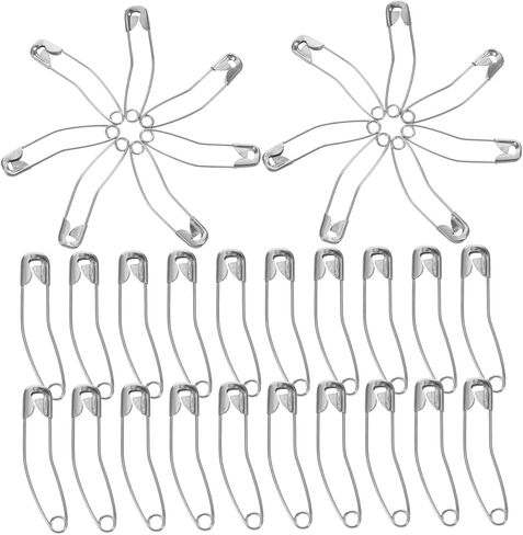 Gadpiparty 200pcs Sewing Safety Pins Stainless Steel Pins for Clothing Quilting Craft Bag Making Decorative Curved in Saudi Arabia