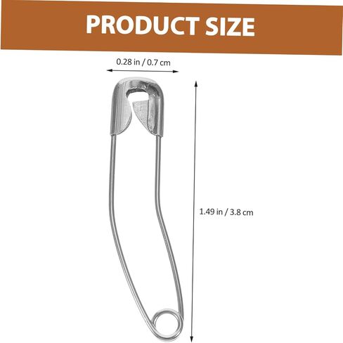 Gadpiparty 200pcs Sewing Safety Pins Stainless Steel Pins for Clothing Quilting Craft Bag Making Decorative Curved in Saudi Arabia
