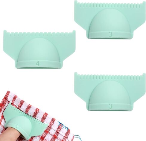 3pcs أداة قياس حافة الإبرة المقياس ، السيليكون الأخضر DIY Seam Seam Stitch Lockranding Guide Guide Guide Tool Tool Tool Admitters Adactory for Jetting Chracting Beginner in Saudi Arabia