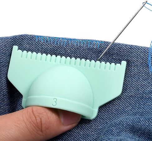 3pcs أداة قياس حافة الإبرة المقياس ، السيليكون الأخضر DIY Seam Seam Stitch Lockranding Guide Guide Guide Tool Tool Tool Admitters Adactory for Jetting Chracting Beginner in Saudi Arabia