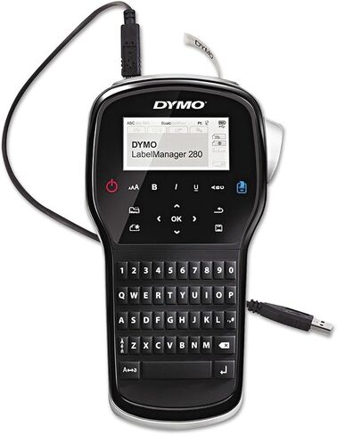 Dymo 1815990 LabelManager 280 ، 2 خط ، 4W x 2 3/10d x 7 9/10h (Dym1815990) in Saudi Arabia