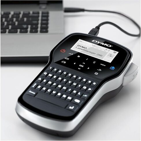 Dymo 1815990 LabelManager 280 ، 2 خط ، 4W x 2 3/10d x 7 9/10h (Dym1815990) in Saudi Arabia