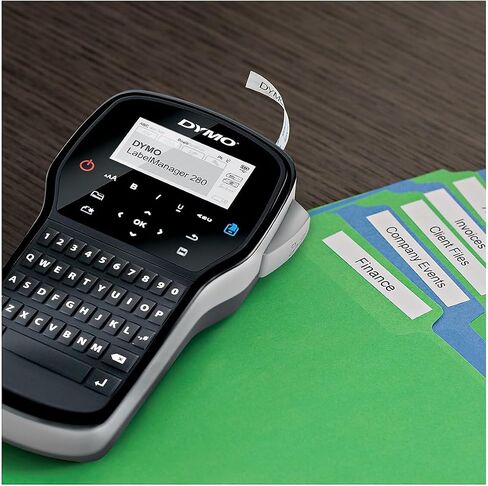 Dymo 1815990 LabelManager 280 ، 2 خط ، 4W x 2 3/10d x 7 9/10h (Dym1815990) in Saudi Arabia