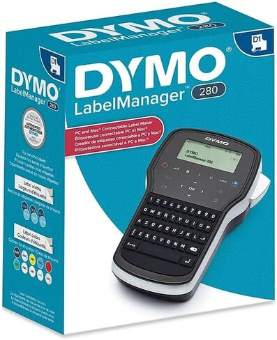 Dymo 1815990 LabelManager 280 ، 2 خط ، 4W x 2 3/10d x 7 9/10h (Dym1815990) in Saudi Arabia