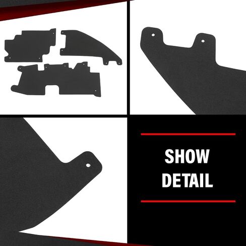Cheda Front Lower Spoiler Wing متوافق مع Ford Mustang RP Style 2013-2014 Black in Saudi Arabia