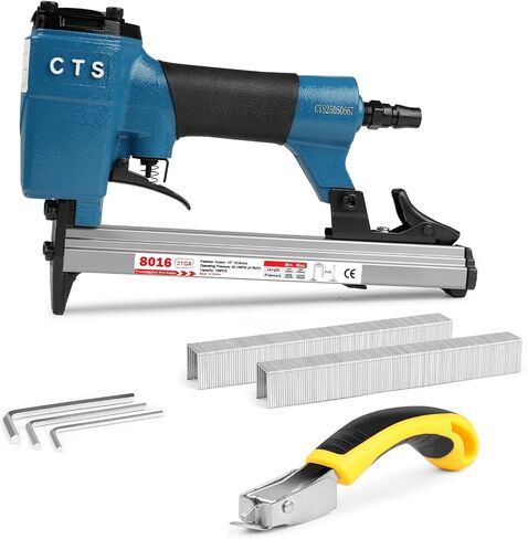 CTS 8016 Pneumatic Upholstery Staple Gun for 21 Gauge 80 Series 1/2" (12.8 mm) Crown 1/4" to 5/8" (6.0-16.0 mm) Length Staples, Air Stapler for Furniture and Interior Decoration in Saudi Arabia