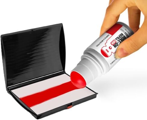 Roll-on Pad Pad Ink ink 50ml/1.7oz-inking self و Foam & Feld Pads-Apply Syple-Use Roller Applicator (Black) in Kuwait