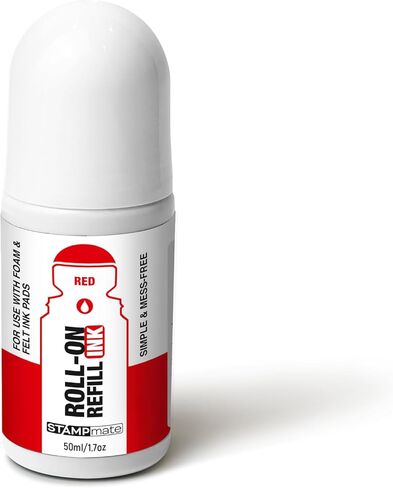 Roll-on Pad Pad Ink ink 50ml/1.7oz-inking self و Foam & Feld Pads-Apply Syple-Use Roller Applicator (Black) in Kuwait