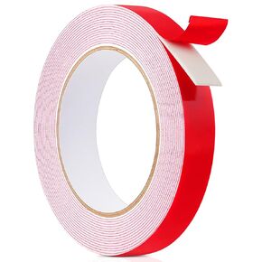 Upgraded Double Sided Tape Heavy Duty, Extra Thick 0.08 in Foam Tape Strong Adhesive Mounting Tape Waterproof for Picture Hanging Strips Carpet Tape for LED Strip Light Indoor and Outdoor in Kuwait