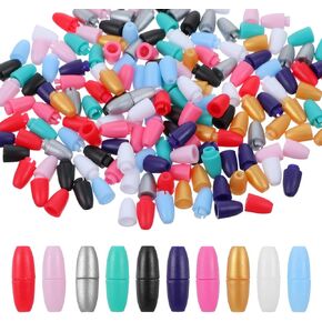 100PCS Lanyard Clasp, Elastic Adjustment Breakaway Clasp, Break Away Lanyard Clasps, for Necklaces, Bracelets, Hooks, Lanyards, Jewelry, Bead Barrel Connector, 10 Colors in Kuwait