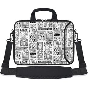 RICHEN 10 inch Messenger Bag Carrying Case Sleeve with Handle Accessory Pocket Fits 7 to 10-Inch Laptops/Notebook/ebooks/Kids Tablet/Pad (7-10.2 inch, Cute Cat) in Kuwait