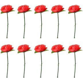 10pcs Red Folding Rose تظهر الحيل السحرية ، عن قرب وسحر المسرح ، البالغين in Kuwait