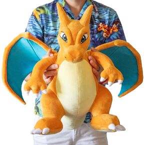 Pokemon 24" Jumbo Charizard Large Plush - Officially Licensed - Charmander Giant Evolution Figure - Authentic Pillow Stuffed Animal Toy Gift for Kids, Boys, Girls - 2+ in Saudi Arabia