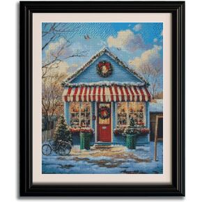 Christmas Snowman Cross Stitch Kits للبالغين XMAS Red Hummingbird Kit Kit Pre Printed 11ct Winter DIY Stamped Starter Kits in Kuwait