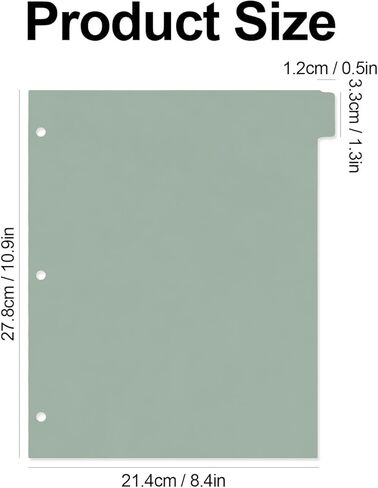 Koqye A4 Pink 8-Tab Durable Plastic Dividers for 3 Ring Binder, 8 Tab Plastic Dividers, Binder Separators with Tabs, Binder Tabs Dividers for Student, Teacher, Office, Home Organizers((Pink - 1 Set) in Saudi Arabia