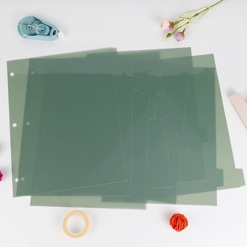Koqye A4 Pink 8-Tab Durable Plastic Dividers for 3 Ring Binder, 8 Tab Plastic Dividers, Binder Separators with Tabs, Binder Tabs Dividers for Student, Teacher, Office, Home Organizers((Pink - 1 Set) in Saudi Arabia