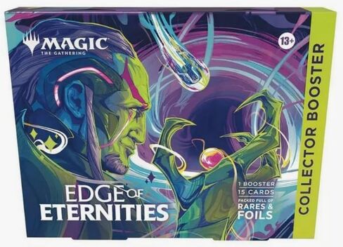 Magic the Gathering Edge of Internities Collector Booster ، 1 Booster ، 15 بطاقة متميزة مليئة بالارتياح والرقائق in Saudi Arabia