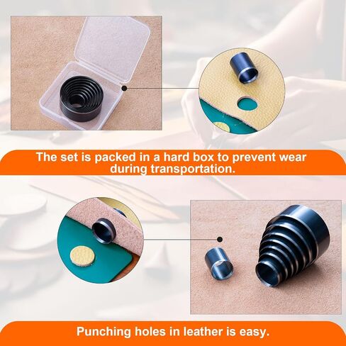 8 شكل نمط الشكل مستطيل ثقب ثقب الأداة لكمة جلد ، ثقب جلدي لكمة ل DIY CRAFT 8 أحجام 20 25 30 35 40 45 50 55MM مموت مجموعة الموت in Saudi Arabia