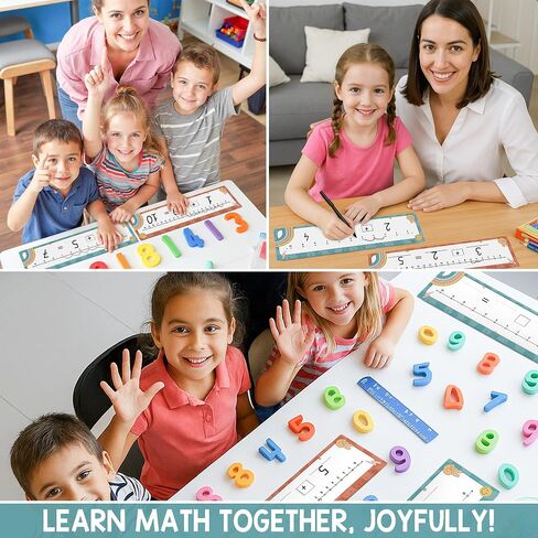 26 Pack Boho Number Line Dry Erase Boards Cards, 14"x4", Double-Sided, Math Manipulatives for Kids, Student, Kindergarten Elementary Special Education 1st Grade Classroom Must Haves in Kuwait