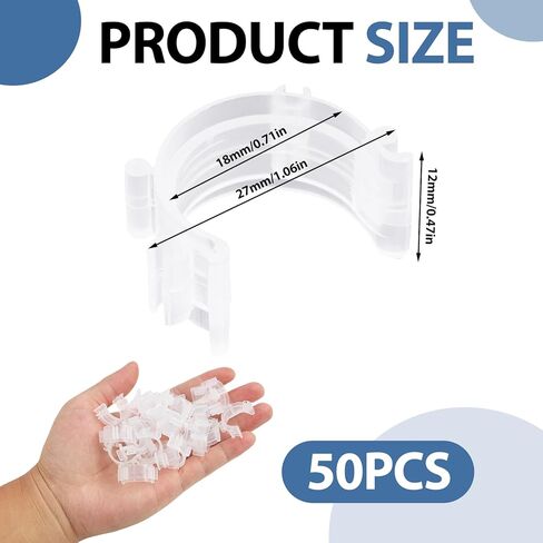 50 PCS مقاطع بوبين ومقاطع الخياطة ، حامل بلاستيكي واضح لتنظيم الخيوط والتخزين ، حزمة كبيرة مناسبة للتطريز ، والخياطة DIY ، وصياغة ، واللوازم in Kuwait