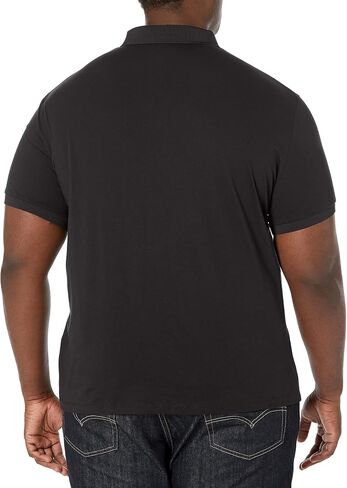 A|X Armani Exchange Men's Short Sleeve Contrast Logo Jersey Polo, Navy, XXL in Saudi Arabia