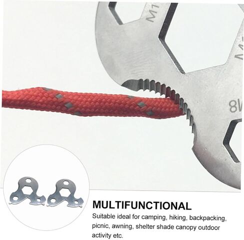 Happyyami 2Pcs Rope Adjuster with Tent Tensioners for Hiking and Camping Wind Rope Buckle for Outdoor Use Compact and Easy to Use Secure and Firm Grip in Saudi Arabia