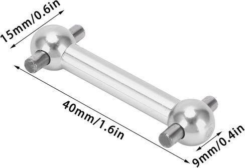 Dog Bone Shaft, 4PCS Aluminum Alloy Dog Bone Drive Shaft Set for TT01 TT02 RC Car Upgrade Parts RC Car Part (Silver) in Saudi Arabia