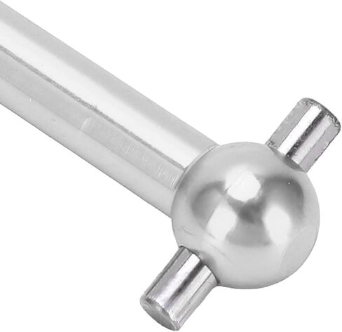 Dog Bone Shaft, 4PCS Aluminum Alloy Dog Bone Drive Shaft Set for TT01 TT02 RC Car Upgrade Parts RC Car Part (Silver) in Saudi Arabia