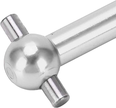 Dog Bone Shaft, 4PCS Aluminum Alloy Dog Bone Drive Shaft Set for TT01 TT02 RC Car Upgrade Parts RC Car Part (Silver) in Saudi Arabia