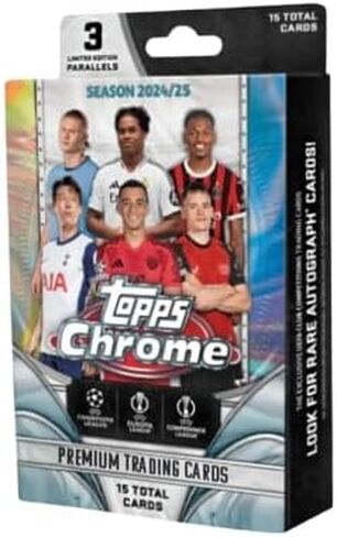 Topps 2024-25 مسابقات Chrome® Uefa Club - صندوق شماعات in Kuwait