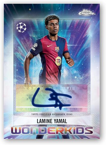 Topps 2024-25 مسابقات Chrome® Uefa Club - صندوق شماعات in Kuwait