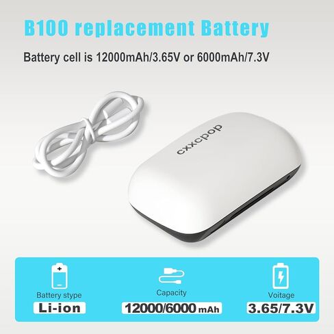 2PACK 12000mAh Battery for BOBO VR S3 Pro and E3 Pro Replacement for BOBOVR B100 Hot-Swap Battery Accessories, Magnetic Connectors in Saudi Arabia