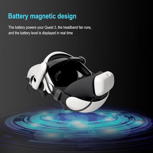 2PACK 12000mAh Battery for BOBO VR S3 Pro and E3 Pro Replacement for BOBOVR B100 Hot-Swap Battery Accessories, Magnetic Connectors in Saudi Arabia