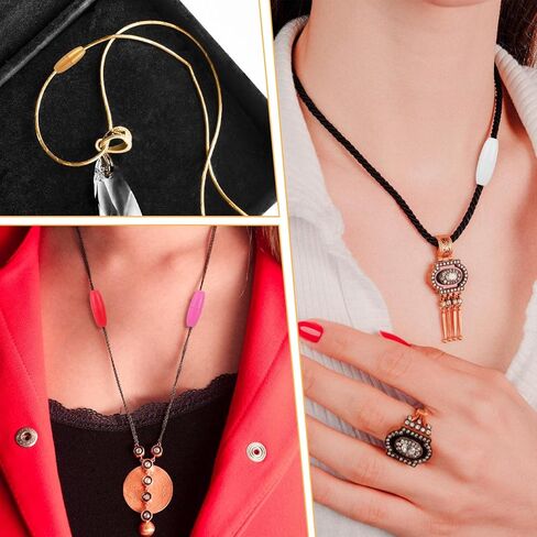 100PCS Lanyard Clasp, Elastic Adjustment Breakaway Clasp, Break Away Lanyard Clasps, for Necklaces, Bracelets, Hooks, Lanyards, Jewelry, Bead Barrel Connector, 10 Colors in Kuwait