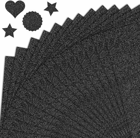 Taobary 120 Sheets A5 Colorful Glitter Cardstock ، لا سفك بطاقة الورق اللامعة اللامعة 250 GSM ، ورقة سباركلي للفنون الحرف اليقفية تصنيع بطاقة DIY in Saudi Arabia