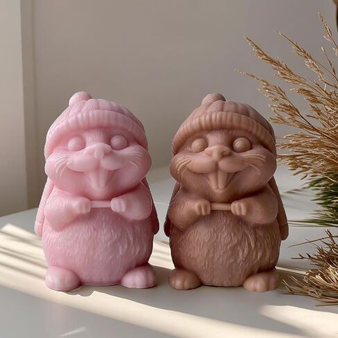 Squirrel Molds Animal Resin Mold - Resin Casting Silicone Molds for Home Decor & Candle Making Wave Spiral Mold in Kuwait