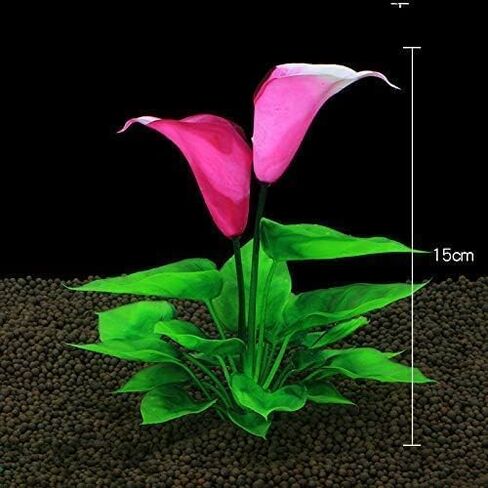 Artificial Aquarium Plants,Flower Aquarium Decoration Artificial Aquatic Plant Waterweed Craft Silk Plastic Plants,Artificial Fish Tank Decorations,Used for Household and Office Simulation Hydroponic in Kuwait