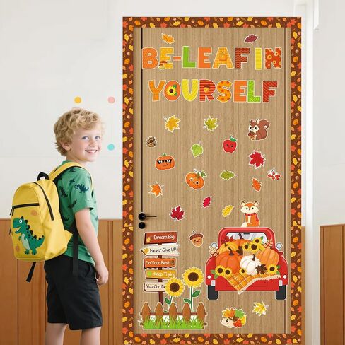 yquqwn 70 PCS درس الخريف ، زخارف Board Bulletin Be Leaf في نفسك ، لوحات نقاط الورق مع نقاط الغراء لزخارف الفصول الدراسية في المدرسة ، in Saudi Arabia