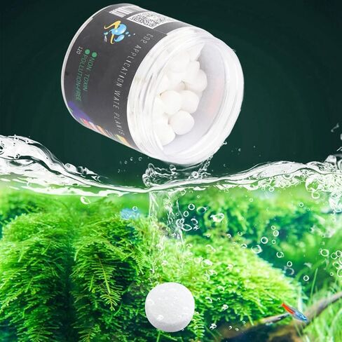 120 PCS CO2 Tablet, Carbon Dioxide Generator, Fish Tank Diffuser Tablets, Ideal for Planted Aquariums and Freshwater Aquarium Plant Treatments [Aquarium Equip CO2 Boosters] in Saudi Arabia