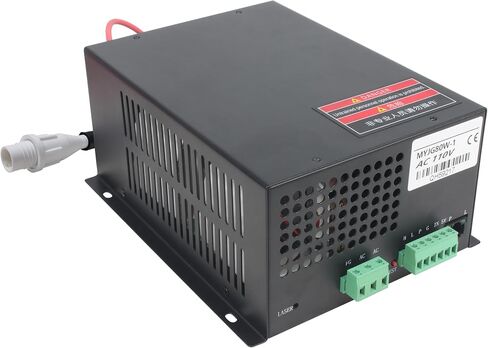 100W امدادات الطاقة ليزر 110 فولت لأنبوب ليزر 80W-120W ، مزود طاقة ليزر CO2 لآلة نقش وقطع بالليزر (100W) in Kuwait