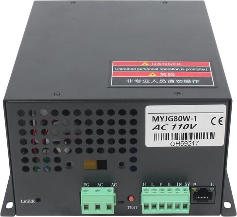 100W امدادات الطاقة ليزر 110 فولت لأنبوب ليزر 80W-120W ، مزود طاقة ليزر CO2 لآلة نقش وقطع بالليزر (100W) in Kuwait