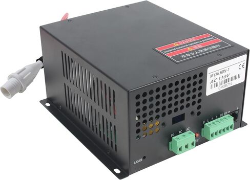 100W امدادات الطاقة ليزر 110 فولت لأنبوب ليزر 80W-120W ، مزود طاقة ليزر CO2 لآلة نقش وقطع بالليزر (100W) in Kuwait