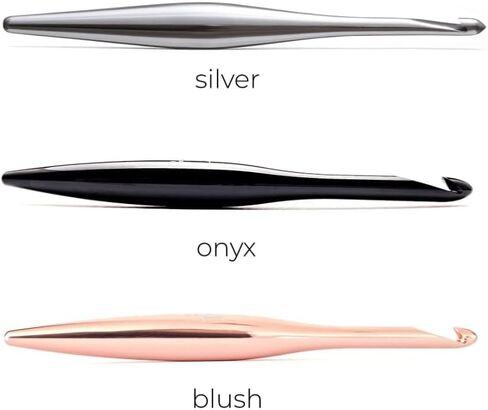 Furls Crochet Hook, Raspberry Streamline Metal, Ergonomic Handle Crochet Hooks 7" (Polished, (G+) 4.50MM in Saudi Arabia